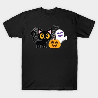 Cute Meowtober T Shirt Funny Halloween Shirt Gifts T-Shirt